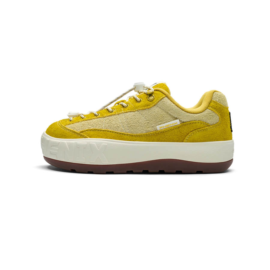 Phenix URBAN Height Increasing Lightweight Abrasion Resistant Low top Skateboard Shoes Unisex Yellow