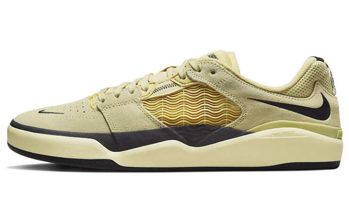 Nike Nike SB Ishod Suede Skate Shoes Slip-Resistant Abrasion-Resistant Lightweight Low-Top Unisex Khaki
