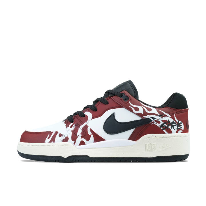 Nike Nike Full Force Low top Skateboard Shoes Men's White Red