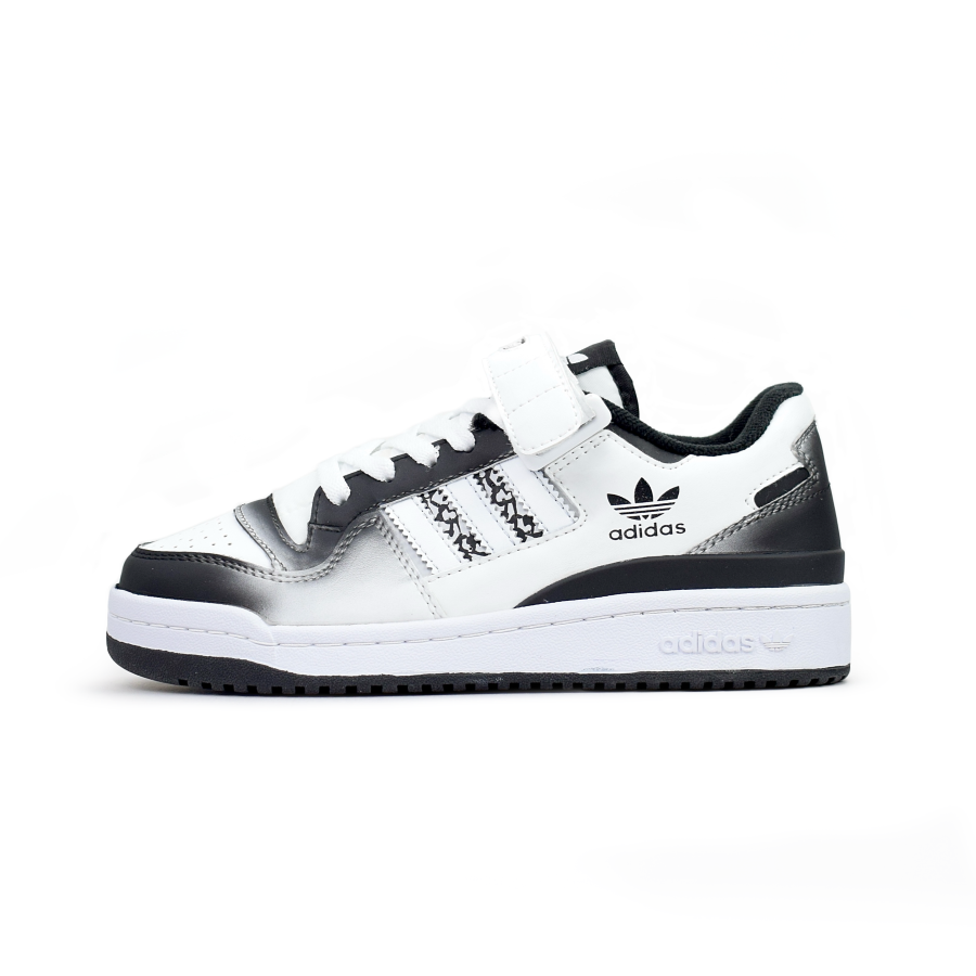 Adidas Originals FORUM Abrasion Resistant Low top Skateboard Shoes Unisex Black White