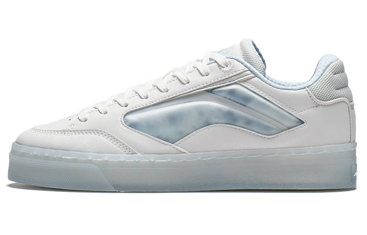 Li-Ning LiNing Wave 180 Low Slip Resistant, Abrasion Resistant, Lightweight Low top Skateboard Shoes Men's Frost White