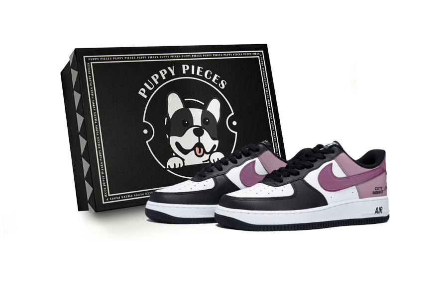 Nike Nike Air Force 1 Low top Skateboard Shoes Men's White Pink Purple
