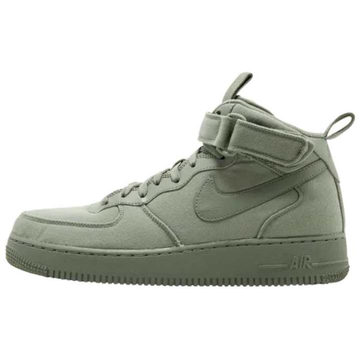Nike Nike Air Force 1 Canvas Skateboard Shoes Men's Gray Green