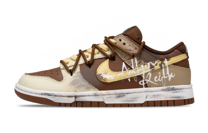 Nike Nike Dunk Slip Resistant Abrasion Resistant Low top Skateboard Shoes Unisex Brown