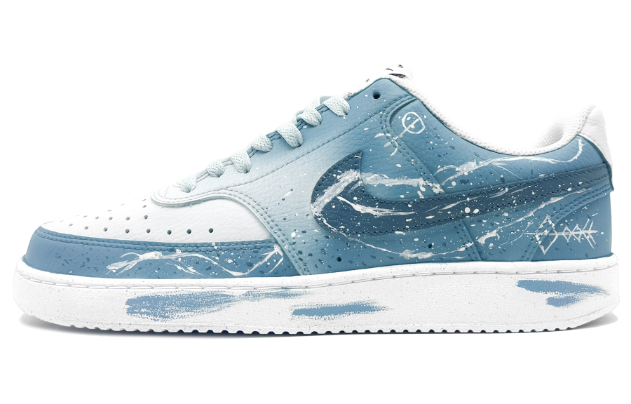 Nike Nike Court Vision 1 Abrasion Resistant Abrasion Resistant Low top Skateboard Shoes Men's Blue White