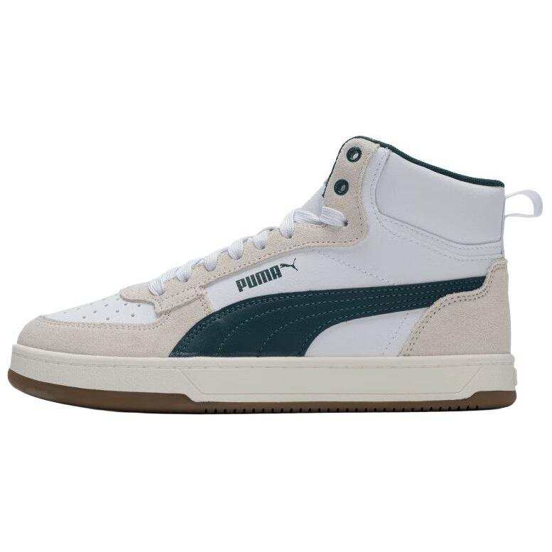 PUMA Caven 2.0 Mid top Skateboard Shoes Unisex White Beige Green