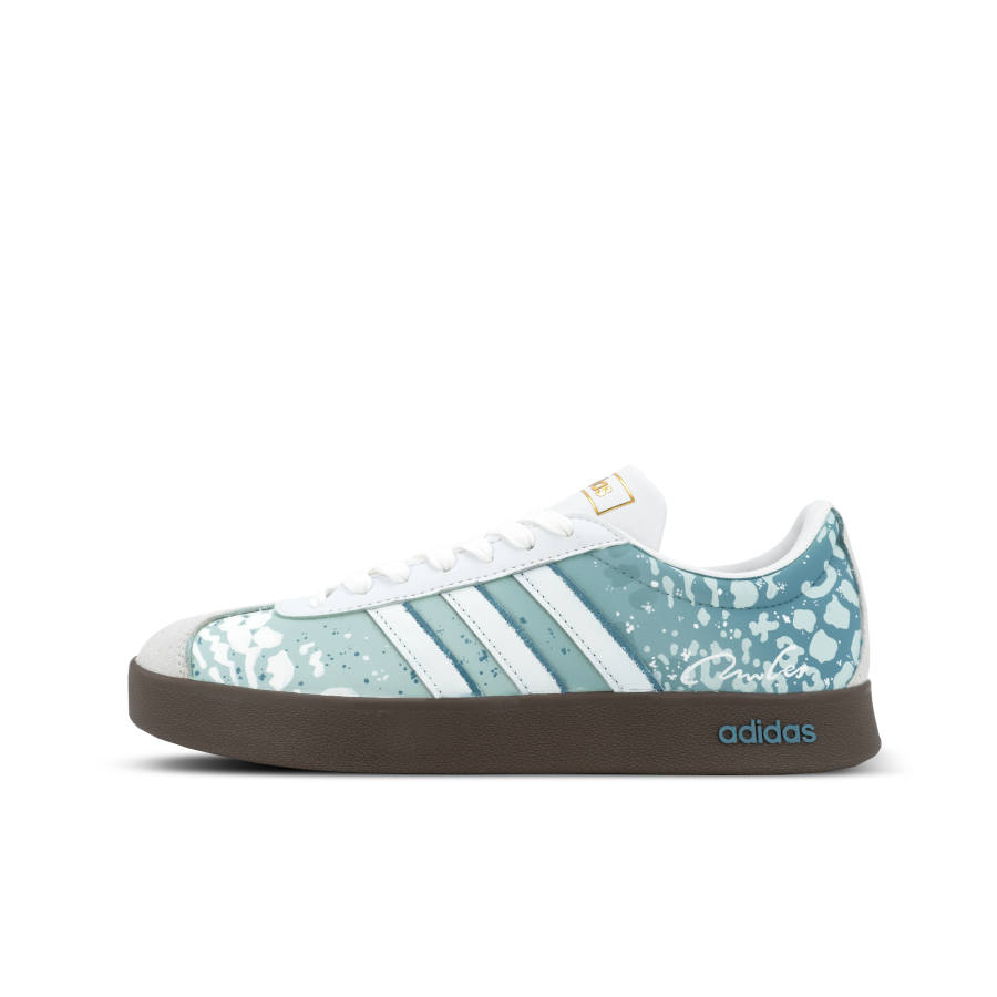 Adidas Adidas Vl Court Classic Gorilla Mischief XJDD Ripple Wave Low top Skateboard Shoes Unisex White Green