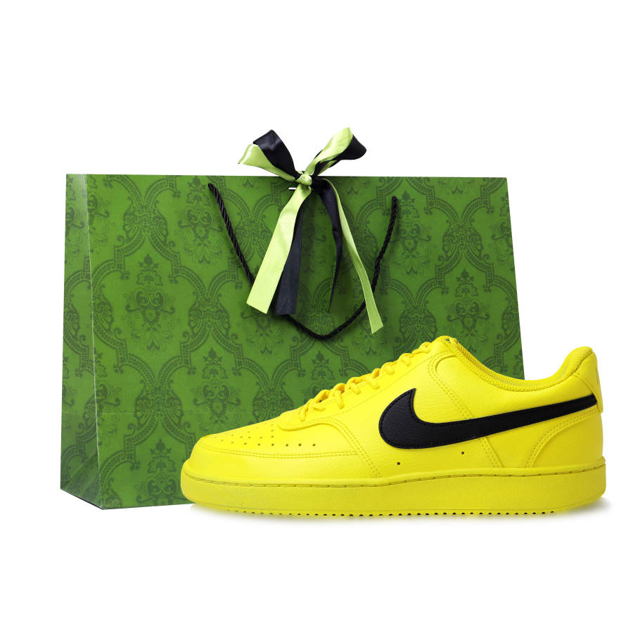 Nike Nike Court Vision 1 Gold 10,000 Yuan Shopping Bag Leather Cushioning Abrasion Resistant Lightweight Breathable