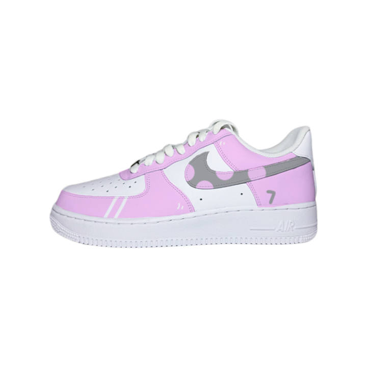 Nike Nike Air Force 1 7 Way Low top Skateboard Shoes Unisex Pink White Gray