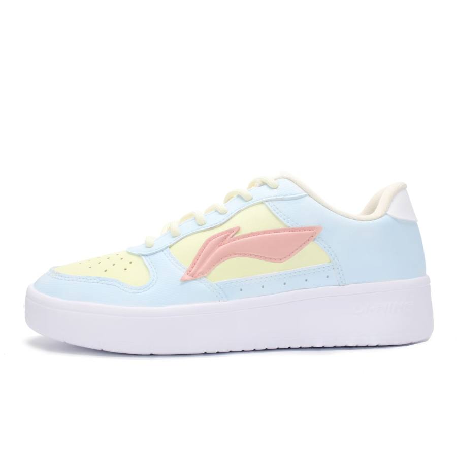 Li-Ning Li Ning Floating Boat Skateboard Shoes Women's Low Top Blue/Yellow/Pink