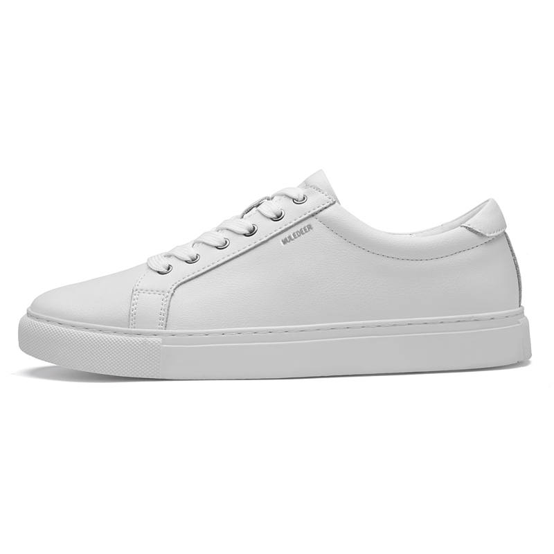 HEIWEILU Cow Split Leather Slip Resistant Slip Resistant Low top Skateboard Shoes Unisex