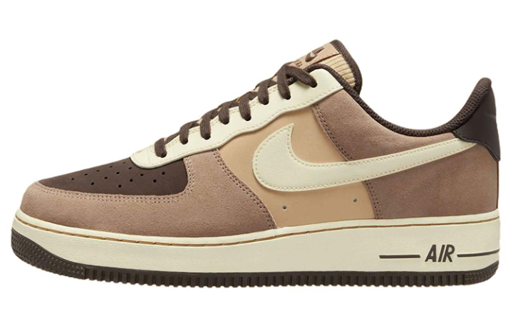 Nike Nike Air Force 1 Low top Skateboard Shoes Men's Beige Brown