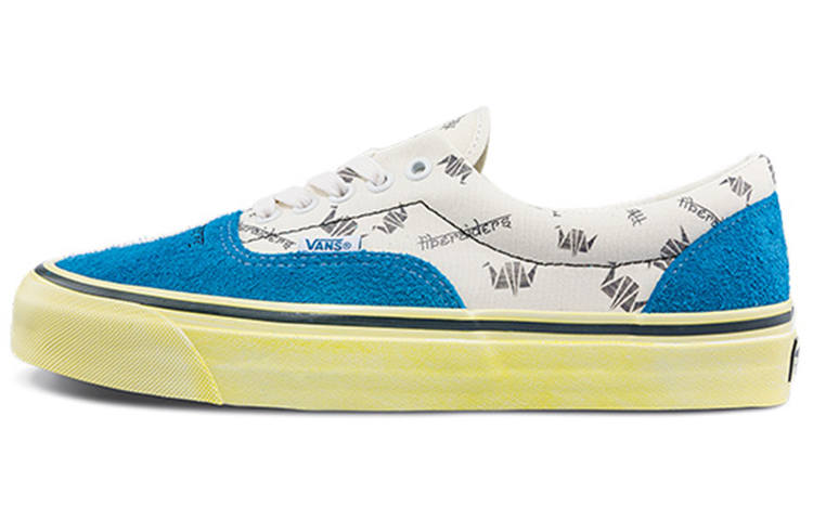 Vans x Liberaiders Era 95 DX Classics Leather Abrasion Resistant Low top Skateboard Shoes Unisex Blue White