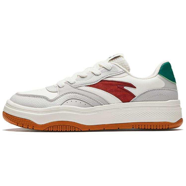 ANTA Street Stubborn 2 Skateboard Shoes Men's Low Top Ivory White/Cumulus Gray/Rich Rusty