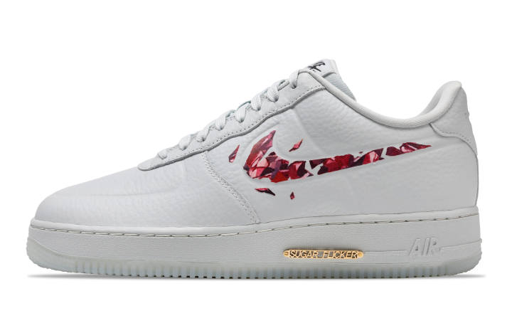 Nike Nike Air Force 1 Broken Hook Abrasion Resistant Slip Resistant Low top Skateboard Shoes Men's White Red