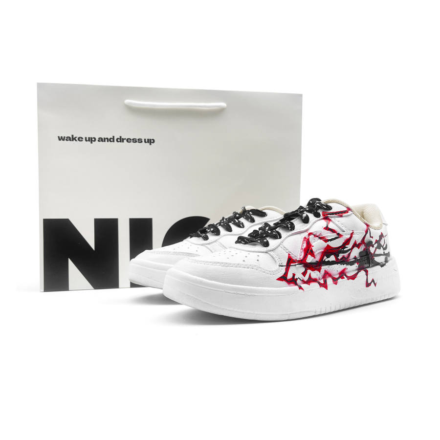 Li-Ning Li Ning Floating Boat Slip Resistant Cushioning Slip Resistant Cushioning Low top Skateboard Shoes Unisex Black Red