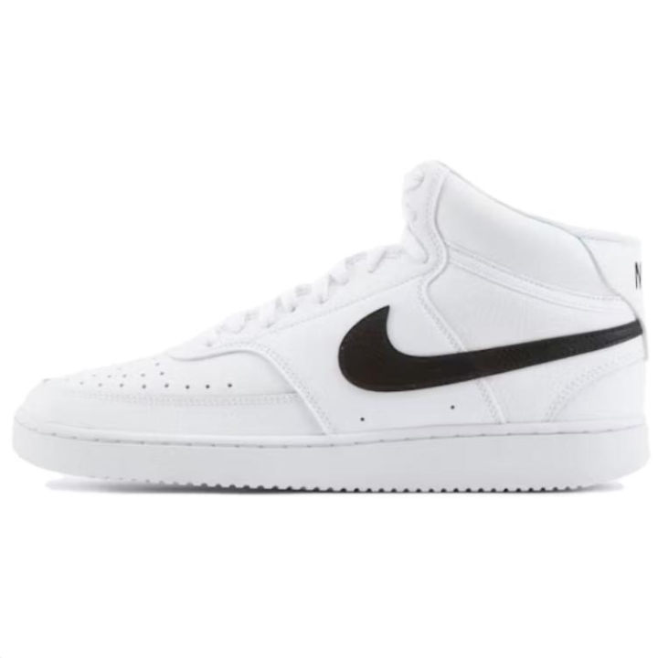Nike Nike Court Vision Mid White Black Pebbled Swoosh