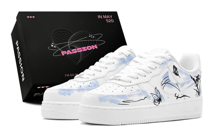 Nike Nike Air Force 1 Low top Skateboard Shoes Women's Steel Blue