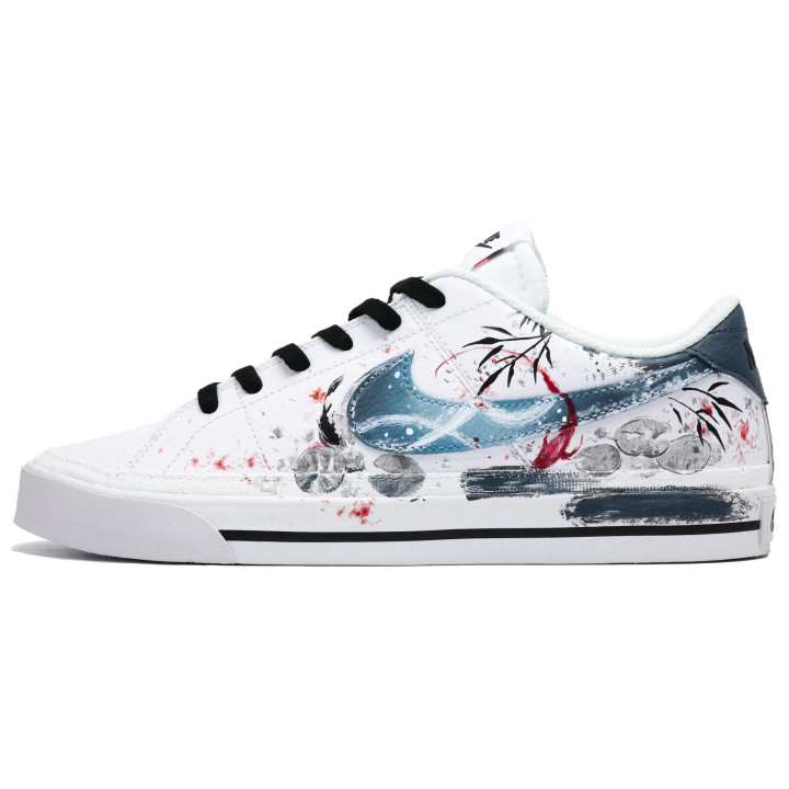 Nike Nike Court Legacy Slip Resistant, Abrasion Resistant, Lightweight Low top Skateboard Shoes Men's White Gray