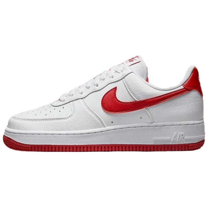 Nike Nike Air Force 1 Low top Skateboard Shoes Women's White Red