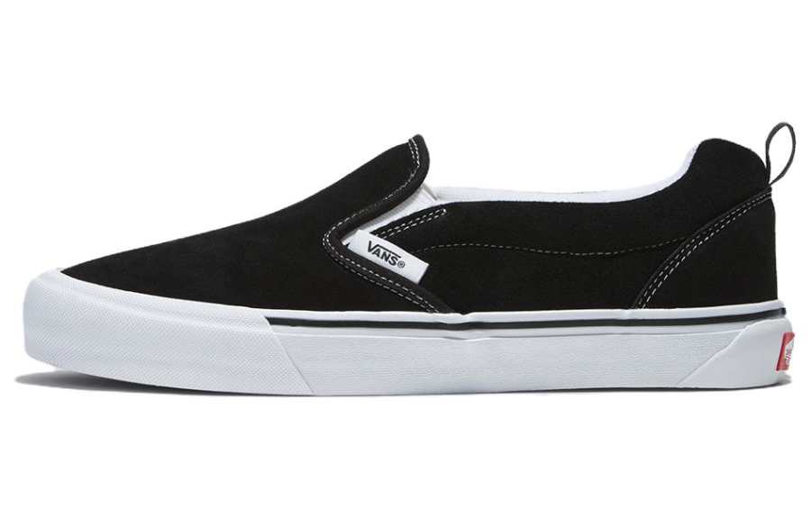 Vans Knu Slip Abrasion Resistant Low top Skateboard Shoes Unisex Black White