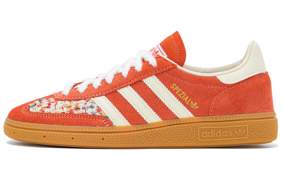 Adidas Originals Handball Spzl Low top Skateboard Shoes Unisex Red Beige White
