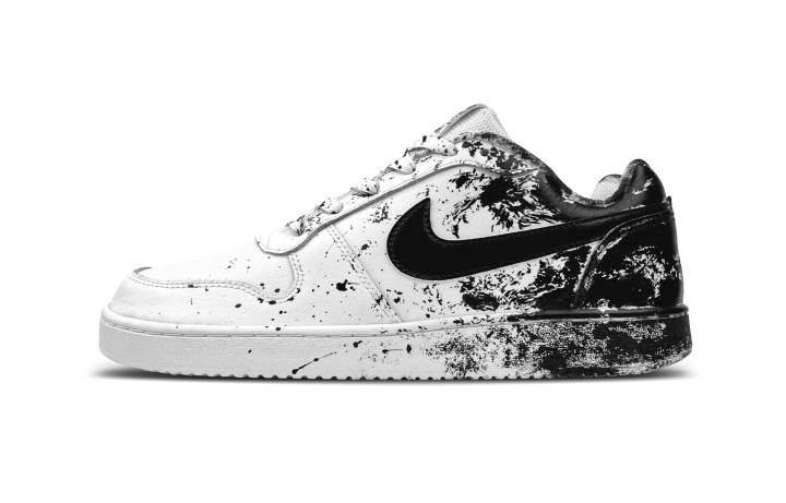 Nike Nike EBERNON Slip Resistant Slip Resistant Low top Skateboard Shoes Men's Black White