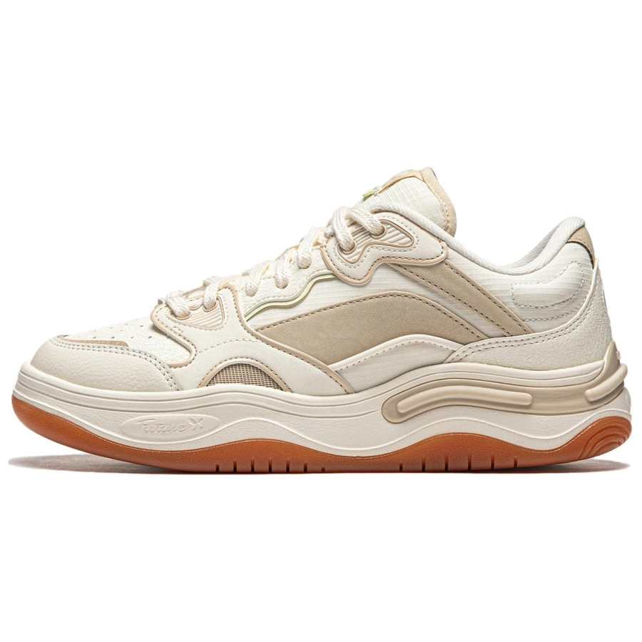 Li-Ning Li Ning Future Flow Cushioning Slip Resistant Abrasion Resistant Support Low top Casual Shoes Women's Beige Umber