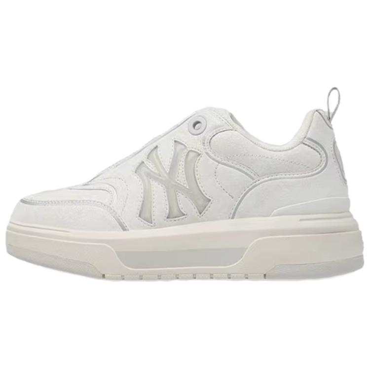 MLB Slip Resistant Abrasion Resistant Low top Skateboard Shoes Unisex White