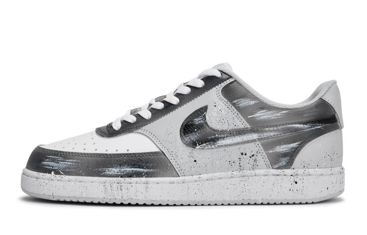 Nike Nike Court Vision Abrasion Resistant Low top Skateboard Shoes Men's Gray White