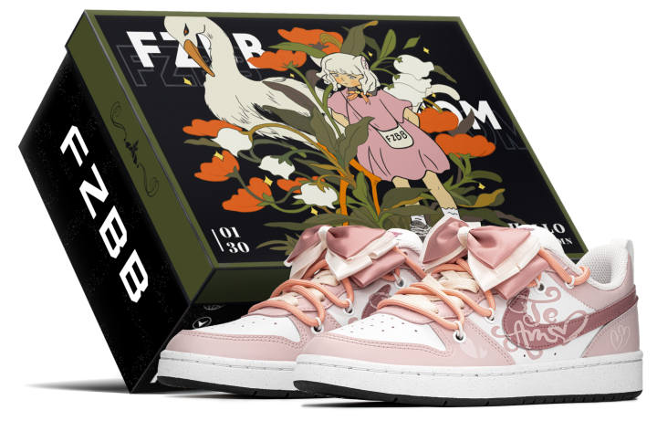 Nike Nike Court Borough Low top Skateboard Shoes GS Pink Beige