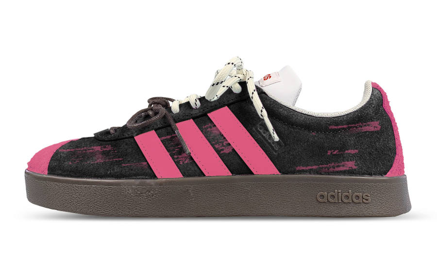 Adidas Neo Impact Resistance Quick Dry Abrasion Resistant Low top Skateboard Shoes Unisex Black Pink