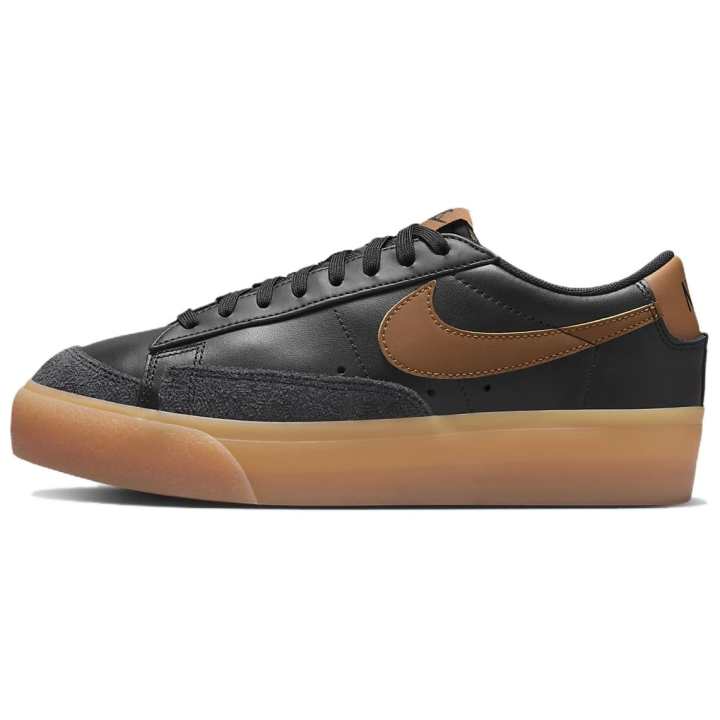 Nike Nike Blazer Slip Resistant Abrasion Resistant Low top Skateboard Shoes Women's Black