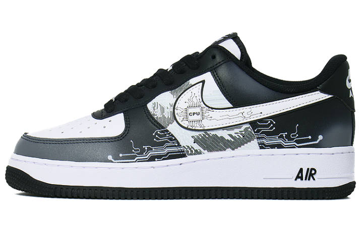 Nike Nike Air Force 1 Low top Skateboard Shoes Men's White Black