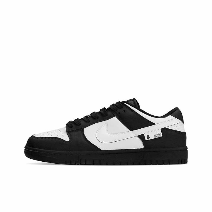 Nike Nike Dunk Abrasion Resistant Breathable Low top Skateboard Shoes Unisex Black White