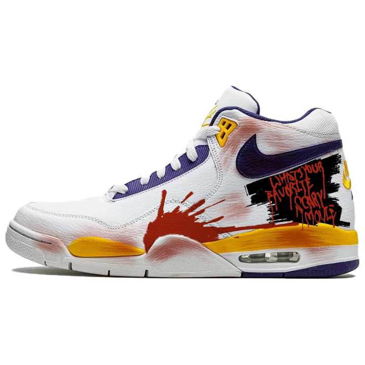 Nike Nike Flight Legacy Cushioning Abrasion Resistant Coverage Mid top Vintage Basketball Shoes Men's
