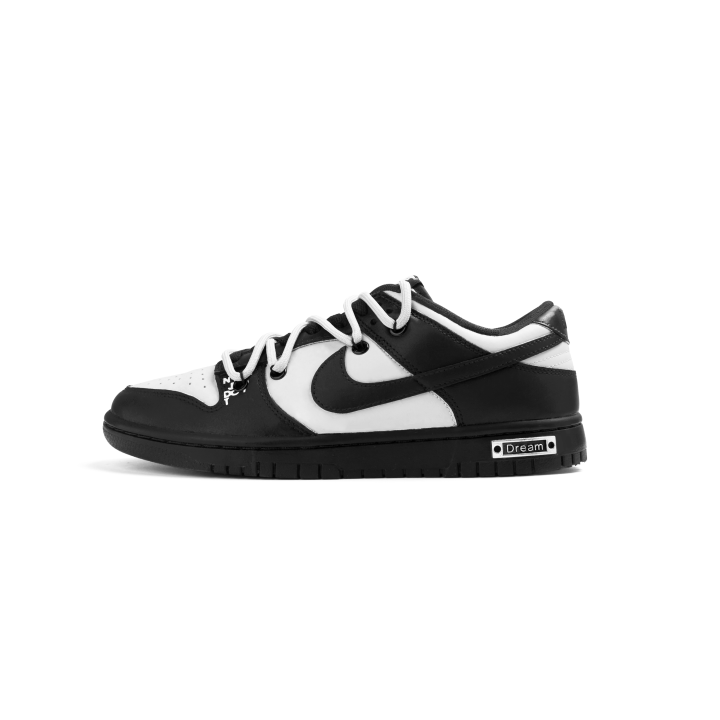Nike Nike Dunk Synthetic Leather Abrasion Resistant Low top Skateboard Shoes Unisex Black