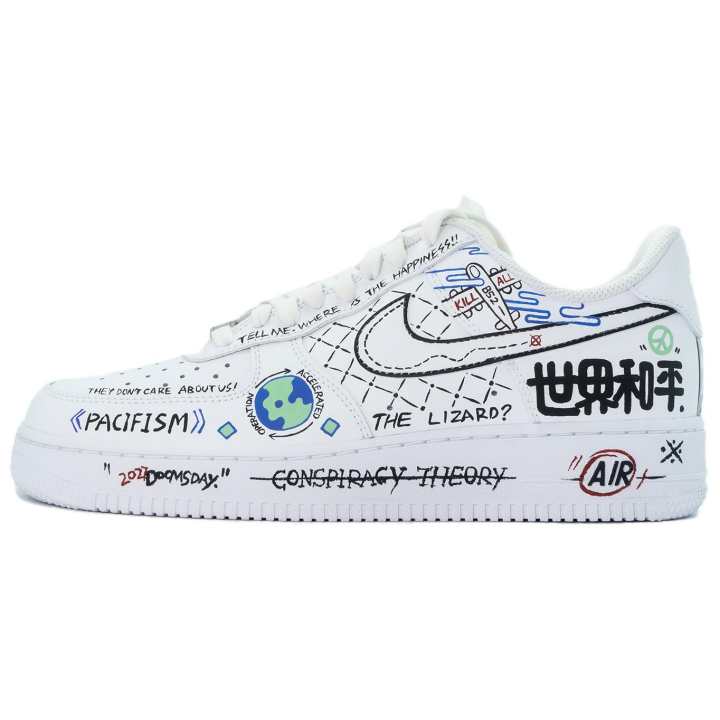 Nike Nike Air Force 1 Low top Skateboard Shoes Men's White