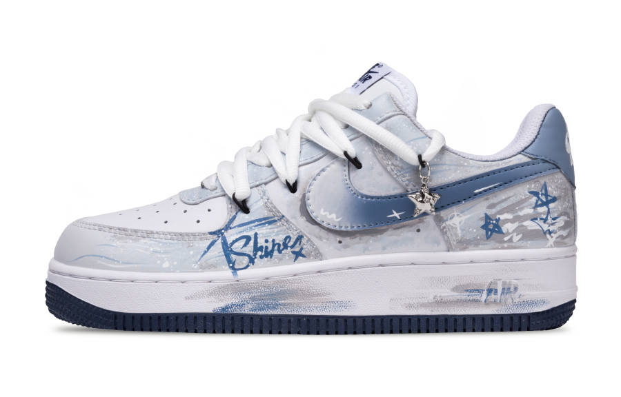 Nike Nike Air Force 1 Maris Aqua Windless Slip Resistant Slip Resistant Low top Skateboard Shoes Men's Light Blue