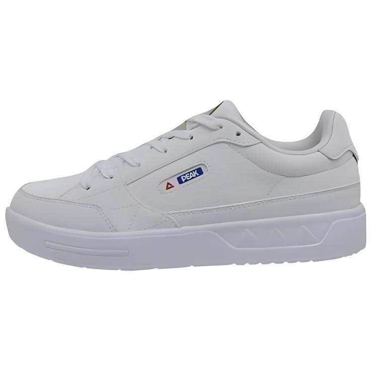 PEAK Synthetic Leather Slip Resistant Cushioning Low top Skateboard Shoes Women's White
