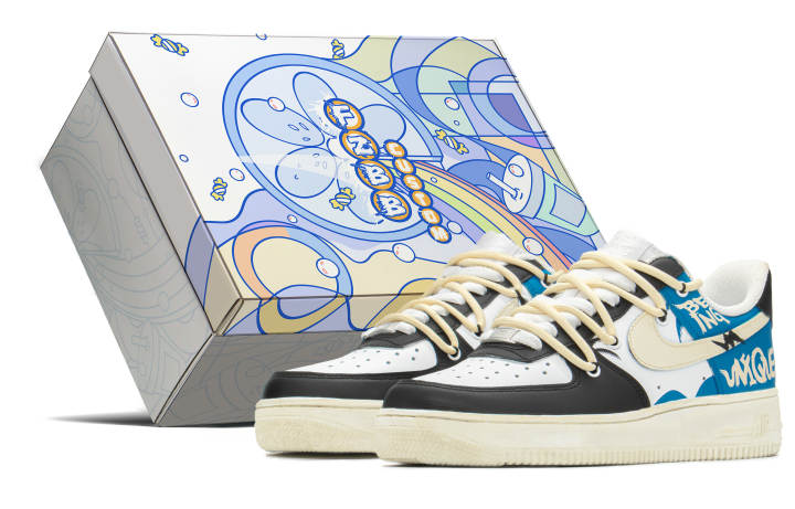 Nike Nike Air Force 1 Height Increasing Height Increasing Skateboard Shoes Men's Lightning Blue