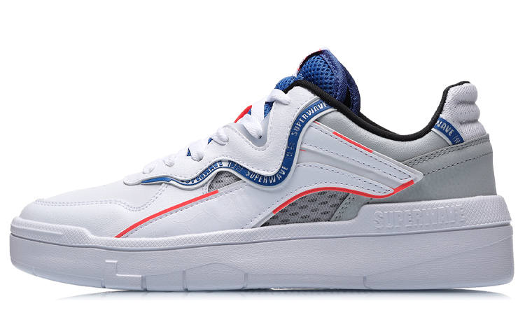 Li-Ning Li Ning Wave SPWV Lite Low top Skateboard Shoes Men's White Blue