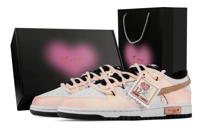 Nike Nike Dunk Ghost Girl, Heart Box Abrasion Resistant Low top Skateboard Shoes Unisex