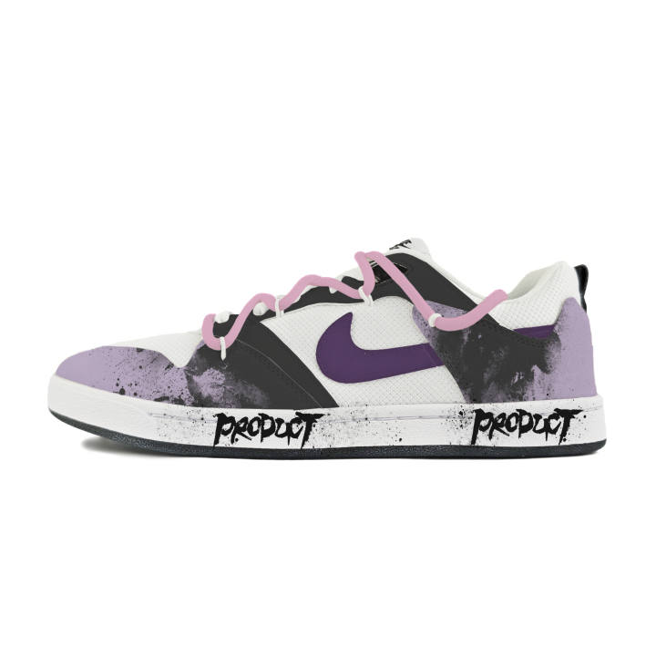 Nike Nike SB Alleyoop Abrasion Resistant Low top Skateboard Shoes Men's White Black Purple