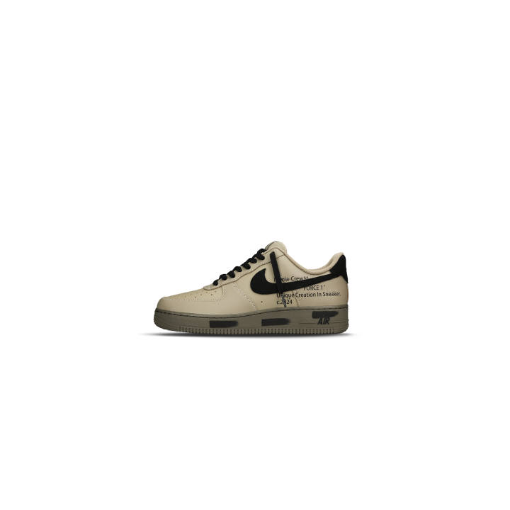 Nike Nike Air Force 1 Slip Resistant Abrasion Resistant Low top Skateboard Shoes Unisex Black Brown