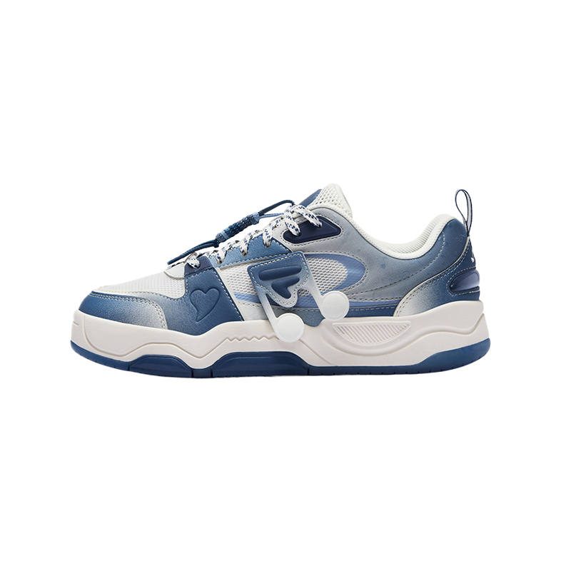 FILA FUSION BANK III Textile, Synthetic Leather Low top Skateboard Shoes Men's White Blue