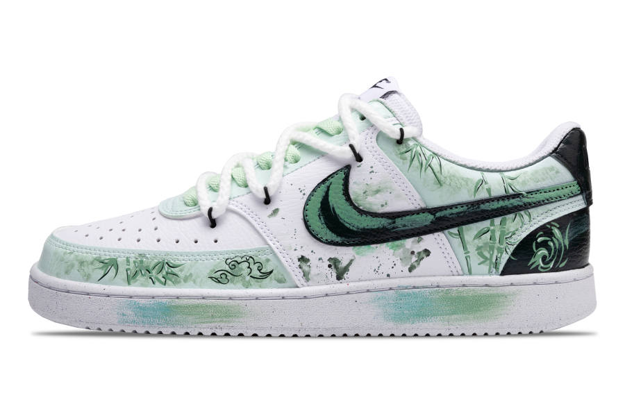 Nike Nike Court Vision 1 Slip Resistant Cushioning Abrasion Resistant Low top Skateboard Shoes Men's Light Green