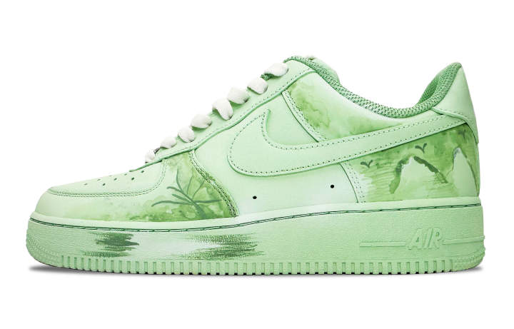 Nike Nike Air Force 1 Low top Skateboard Shoes Men's Green