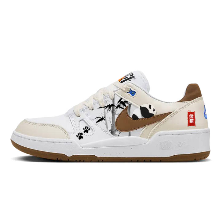 Nike Nike Full Force Slip Resistant Abrasion Resistant Low top Skateboard Shoes Men's Beige Brown