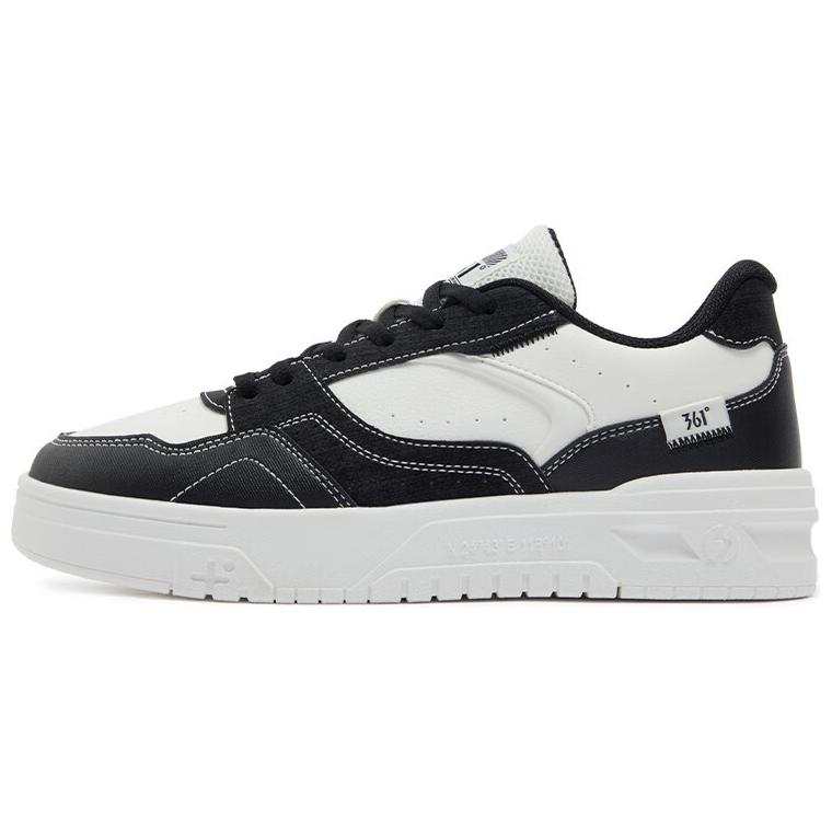 361° Wear resistant, Non slip And Breathable Low top Skateboard Shoes Women's Black White
